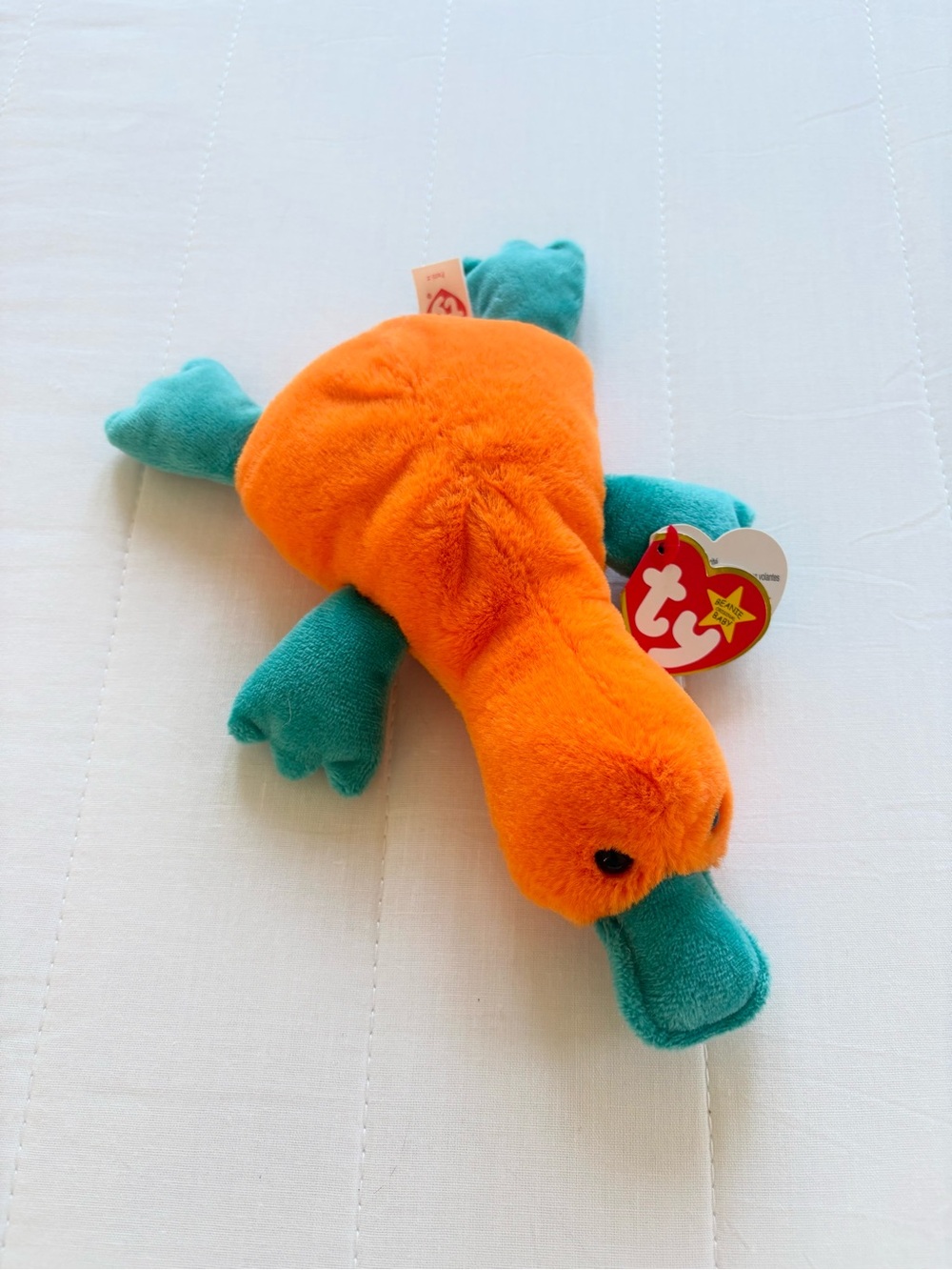 New Ty Beanie Babies Patti II 30th Anniversary Exclusive Platypus 9" Plushie
